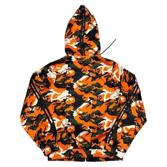 I AM GIA Luxury Designer Streetwear Orange Camo Full Zip Bomber Jacket Small - Picture 5 of 5